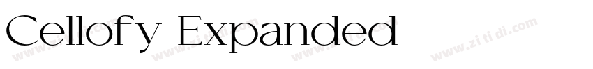 Cellofy Expanded字体转换 Cellofy Expanded字体转换